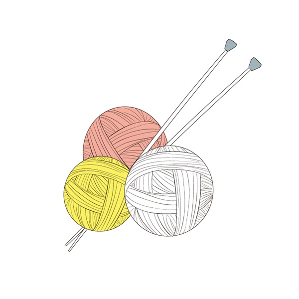 Ball Of Yarn And Knitting Needles Wool Vector Graphics - Knitting Needles And Yarn, Transparent background PNG HD thumbnail