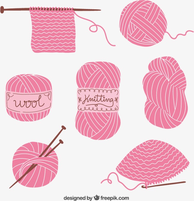 Pink Ball Of Yarn Vector Material Downloaded,, Knitting, Needles, Woolen Png And - Knitting Needles And Yarn, Transparent background PNG HD thumbnail