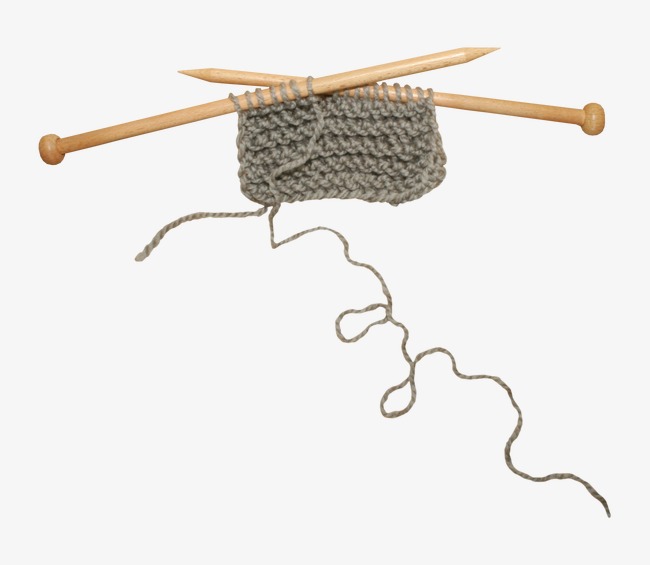 Wooden Knitting Yarn, Knitting Wool, Brown Needle Stick, Woolen Png Image And Clipart - Knitting Needles And Yarn, Transparent background PNG HD thumbnail