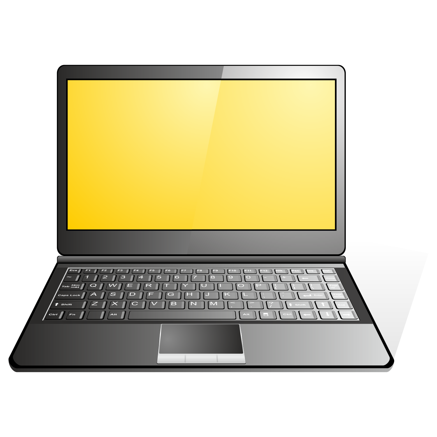 Laptop Icon Image #19514 - Laptop, Transparent background PNG HD thumbnail