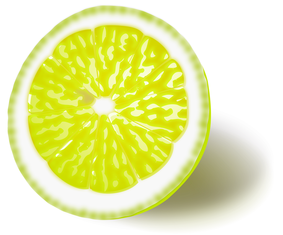 Illustration Of A Yellow Lemon Slice : Free Stock Photo - Lemon Slice, Transparent background PNG HD thumbnail
