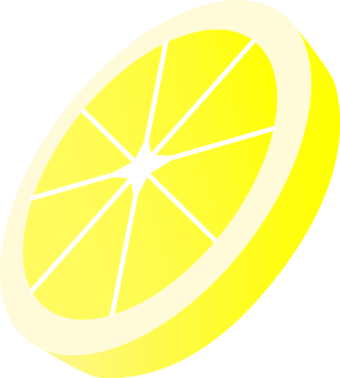 Free Png Lemon Slice - Round Yellow Lemon Slice Free Clip Art, Transparent background PNG HD thumbnail
