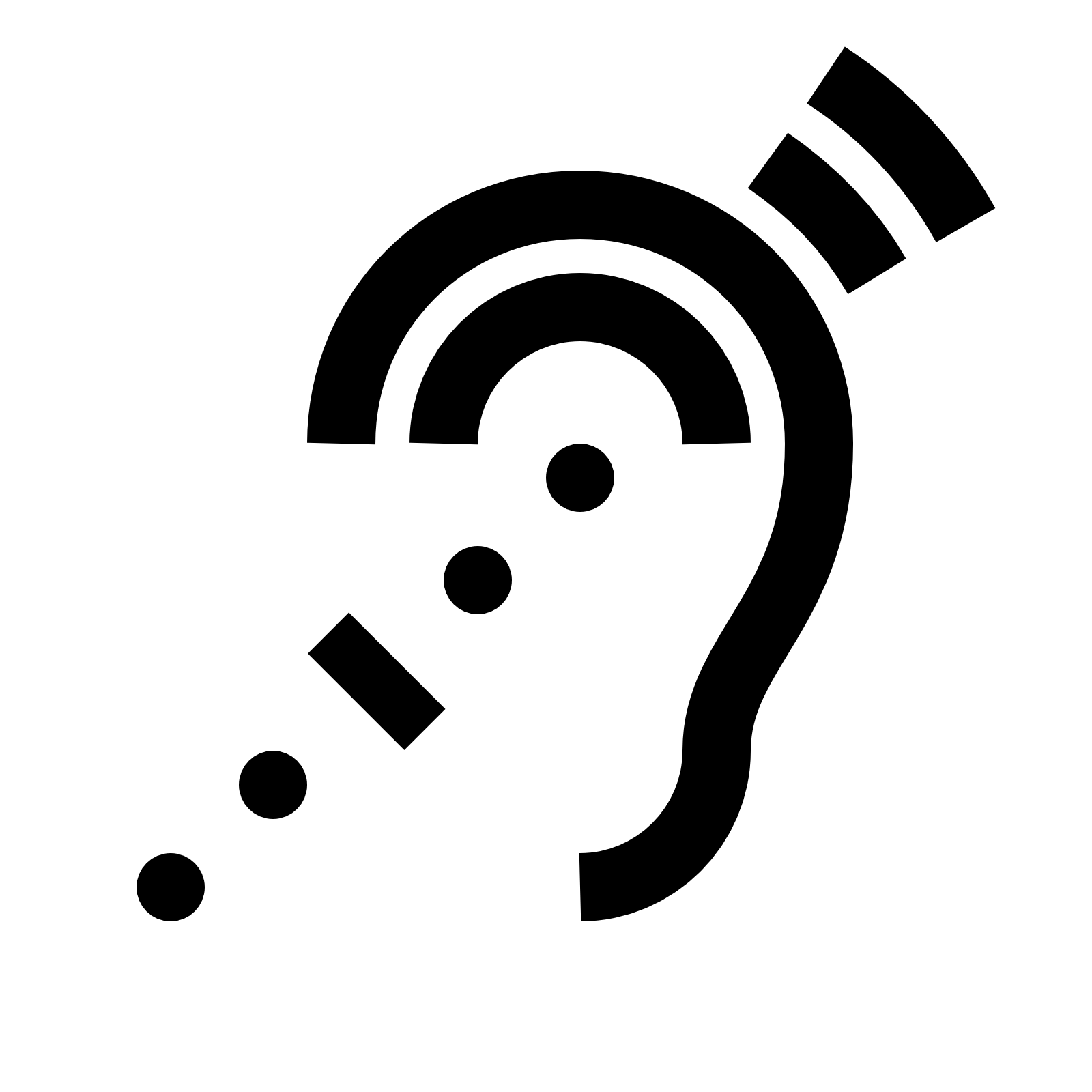Assistive Listening Systems Icon - Listening Ear, Transparent background PNG HD thumbnail
