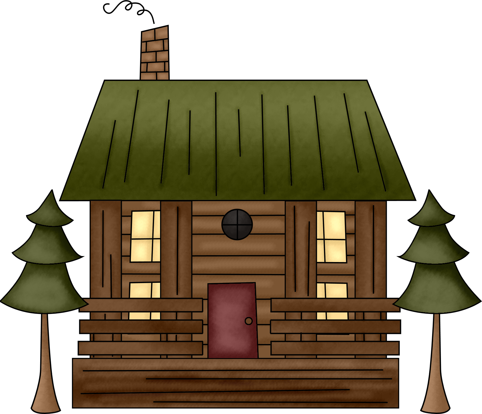 Free Png Log Cabin Woods - Pin Camping Clipart Cabin In Woods #11, Transparent background PNG HD thumbnail