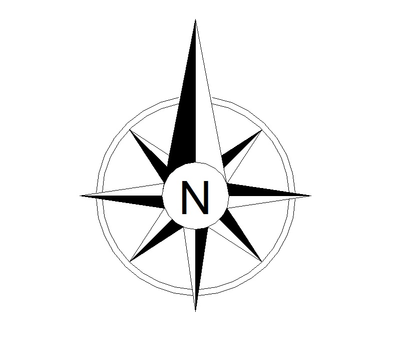 Free Png North Arrow - Architectural, Transparent background PNG HD thumbnail