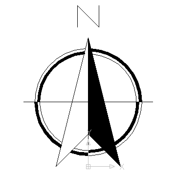 North Arrow 3 In Symbols / North Arrows   Ceco.net Free Autocad Drawings - North Arrow, Transparent background PNG HD thumbnail