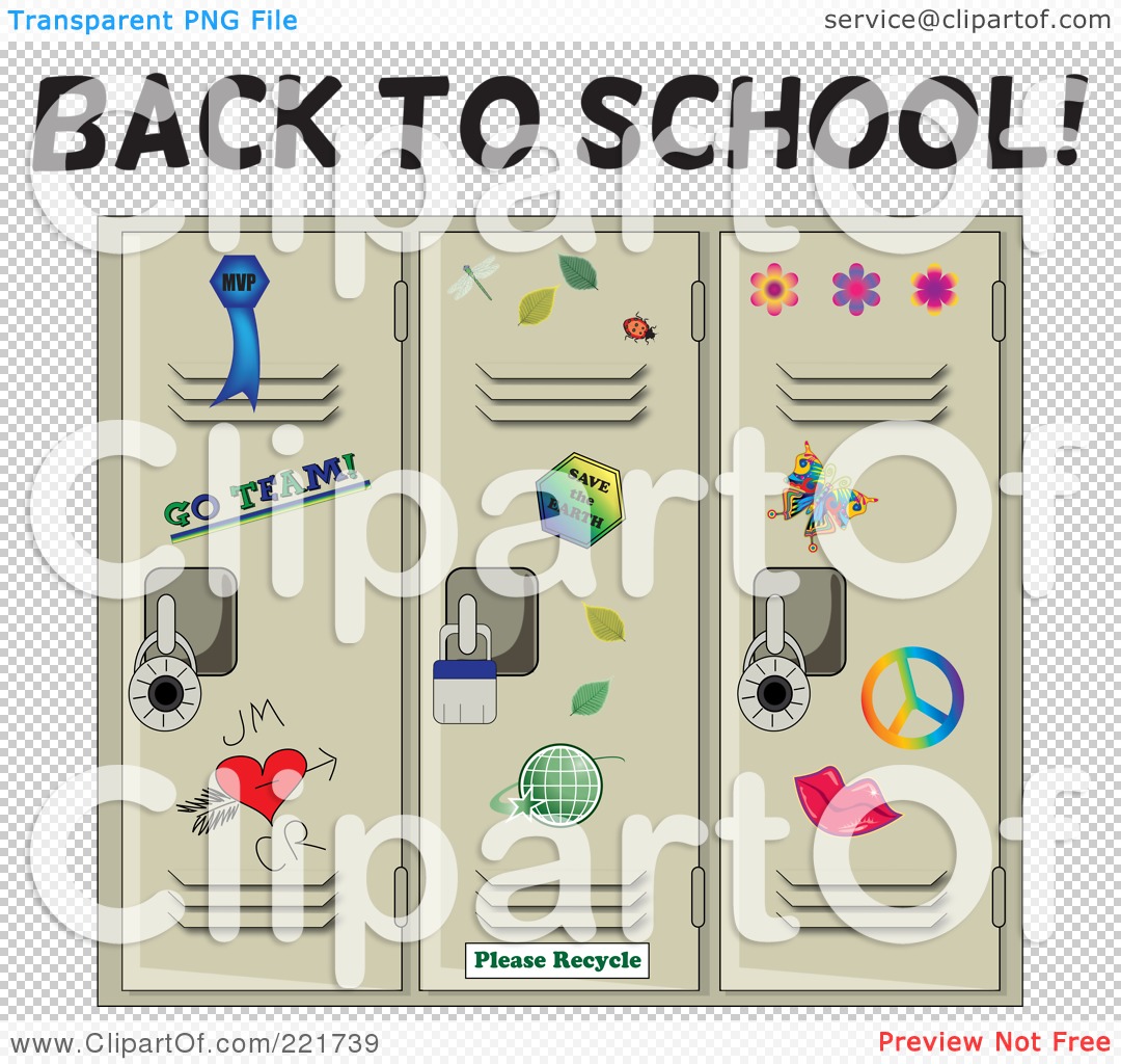 School Locker Clipart Image