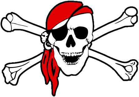 Free Png Pirate Skull - Pirate Skull And Crossbones Clip Art   Gallery, Transparent background PNG HD thumbnail