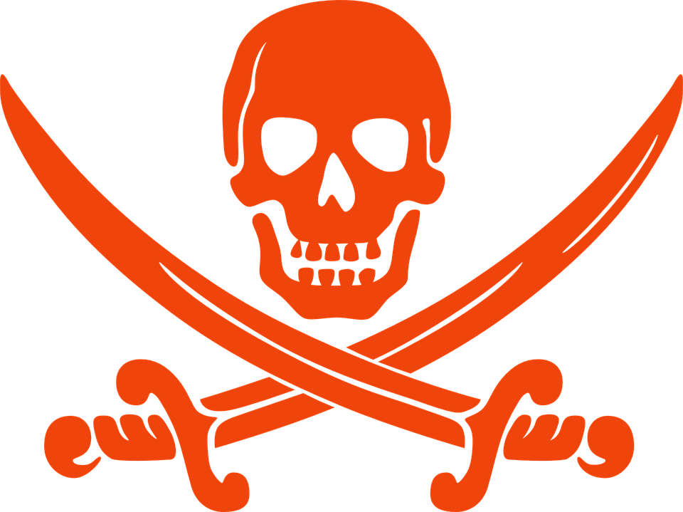 Skull, Pirate, Bone, Danger, Death, Crossbones, Tattoo - Pirate Skull, Transparent background PNG HD thumbnail
