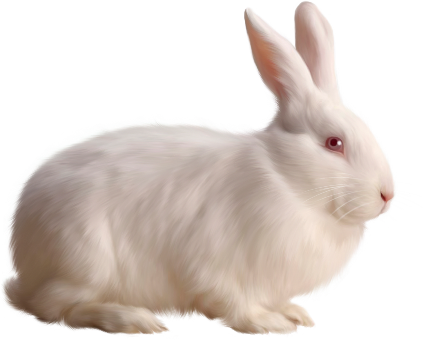 Gray rabbit PNG image