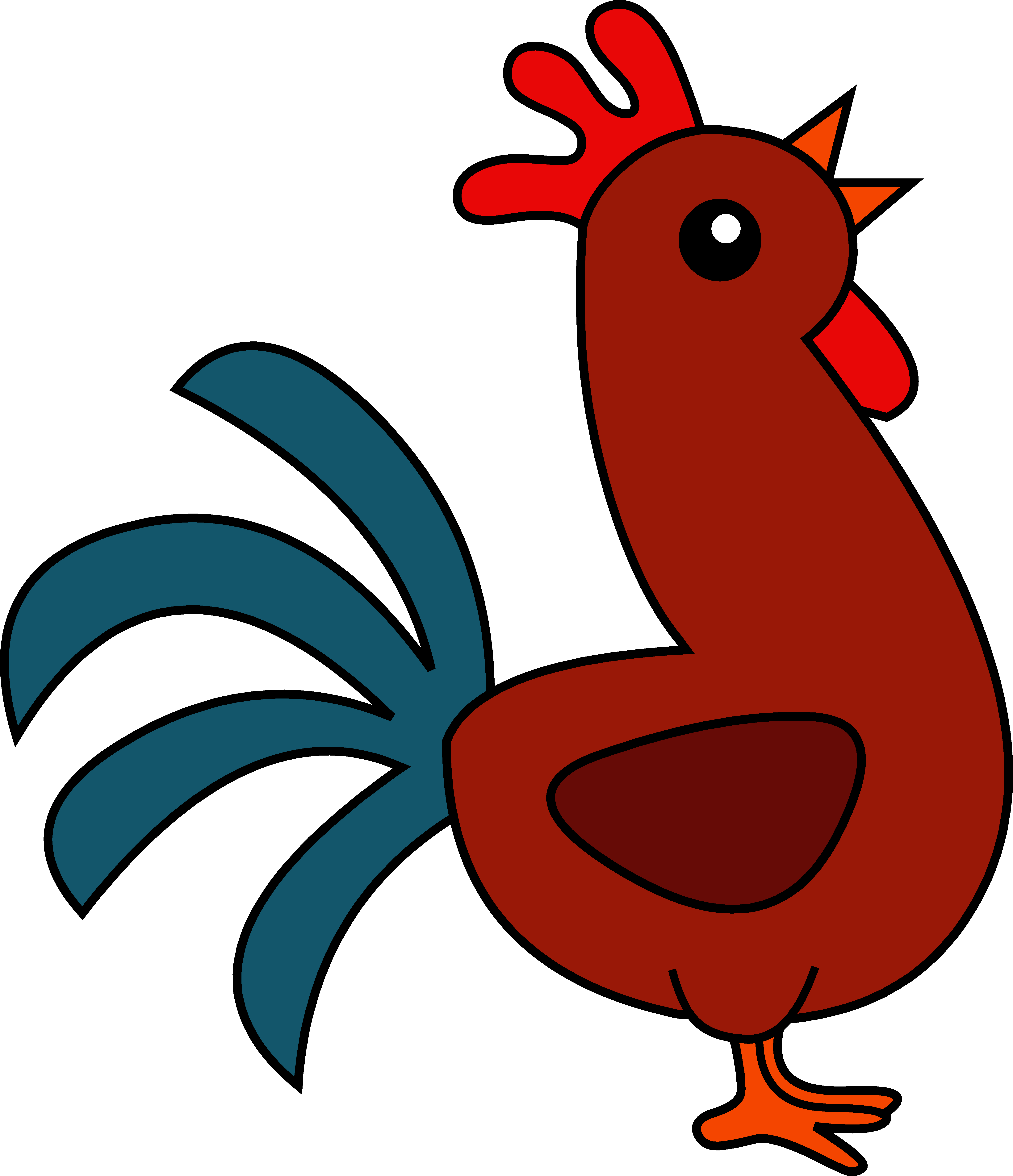 Rooster Free Clip Art Clipart - Rooster, Transparent background PNG HD thumbnail