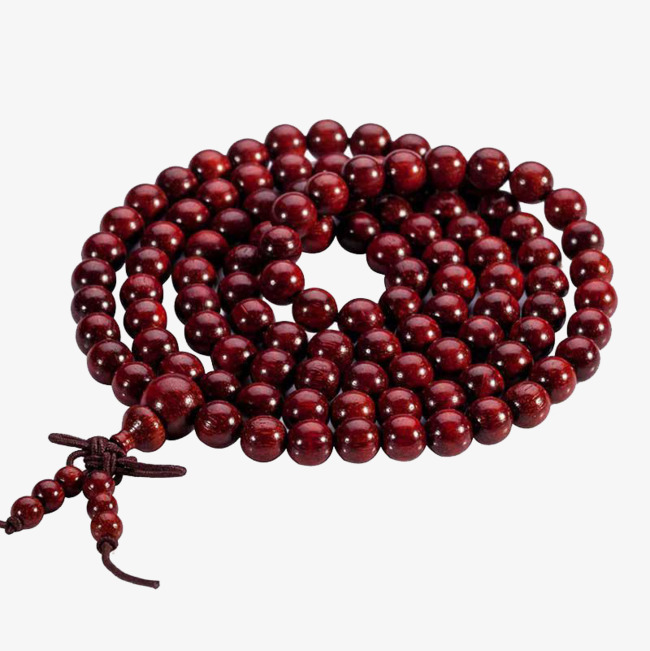 Immanuel Lutheran Prayer Beads Rosary Bracelet, Authentic Lobular Red Sandalwood, Product Kind, Healthy - Rosary Beads, Transparent background PNG HD thumbnail