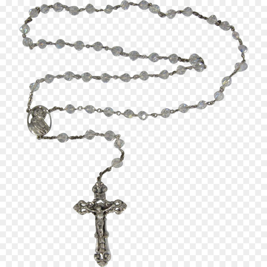 Rosary Crucifix Prayer Beads Christian Cross Jewellery   Italy - Rosary Beads, Transparent background PNG HD thumbnail