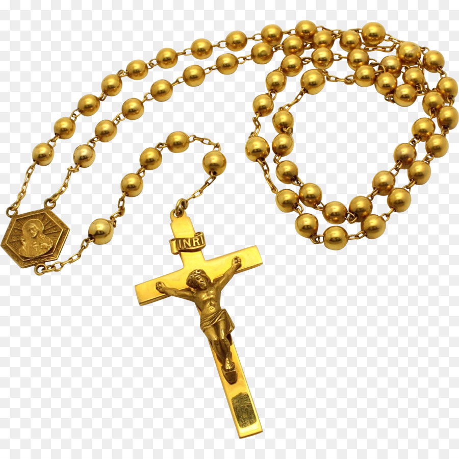 Rosary Crucifix Prayer Beads   Cruz - Rosary Beads, Transparent background PNG HD thumbnail