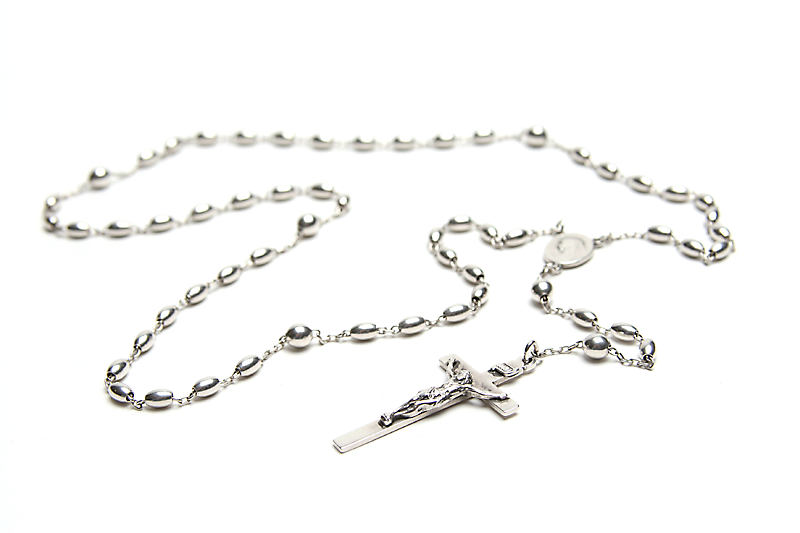 Silverrosary   Rosary   Wikipedia, The Free Encyclopedia - Rosary Beads, Transparent background PNG HD thumbnail