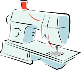 Free sewing machine clipart 1