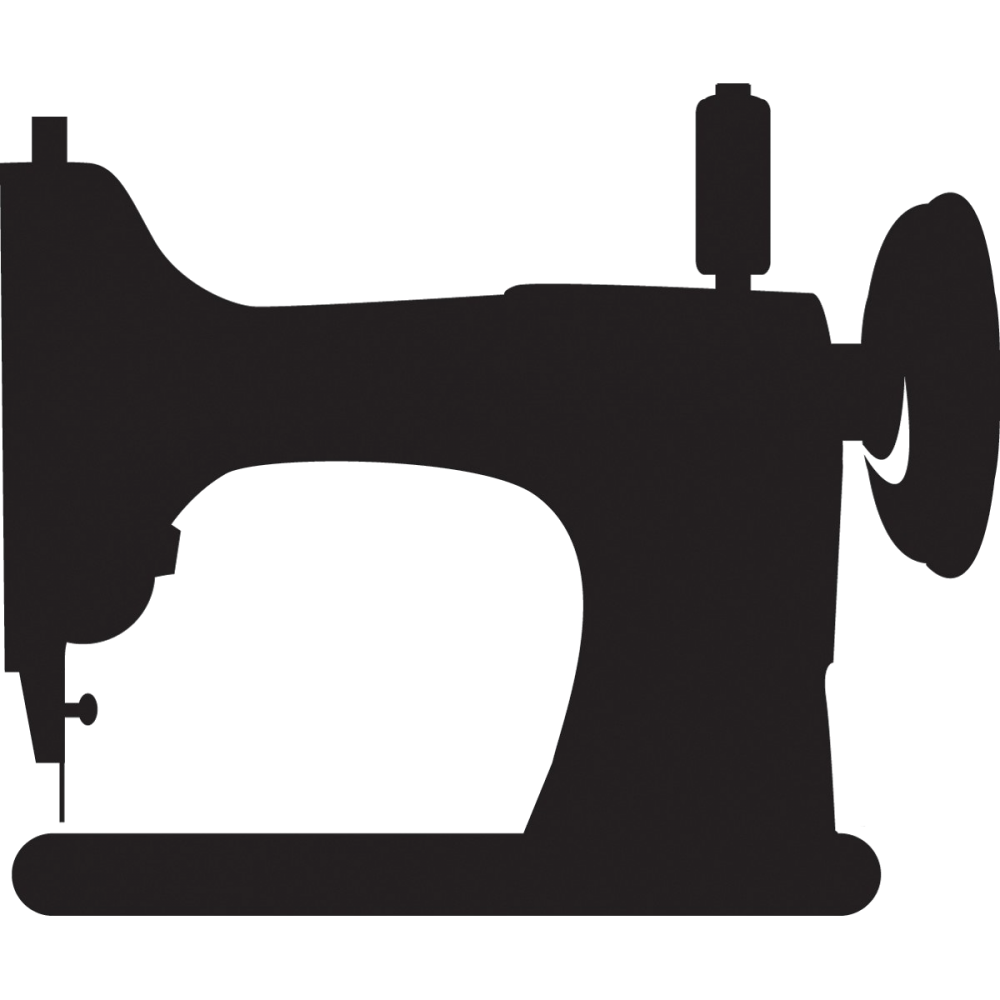 Sewing Machine Silhouette Clip Art Pictures To Pin On 3 - Sewing Machine, Transparent background PNG HD thumbnail