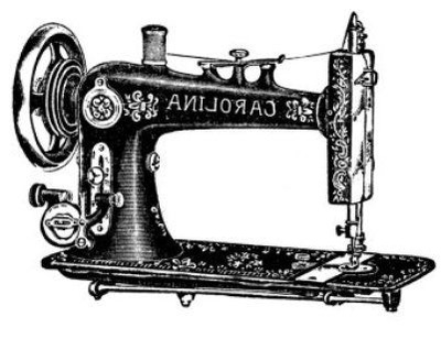 Vintage Sewing Machine Vector