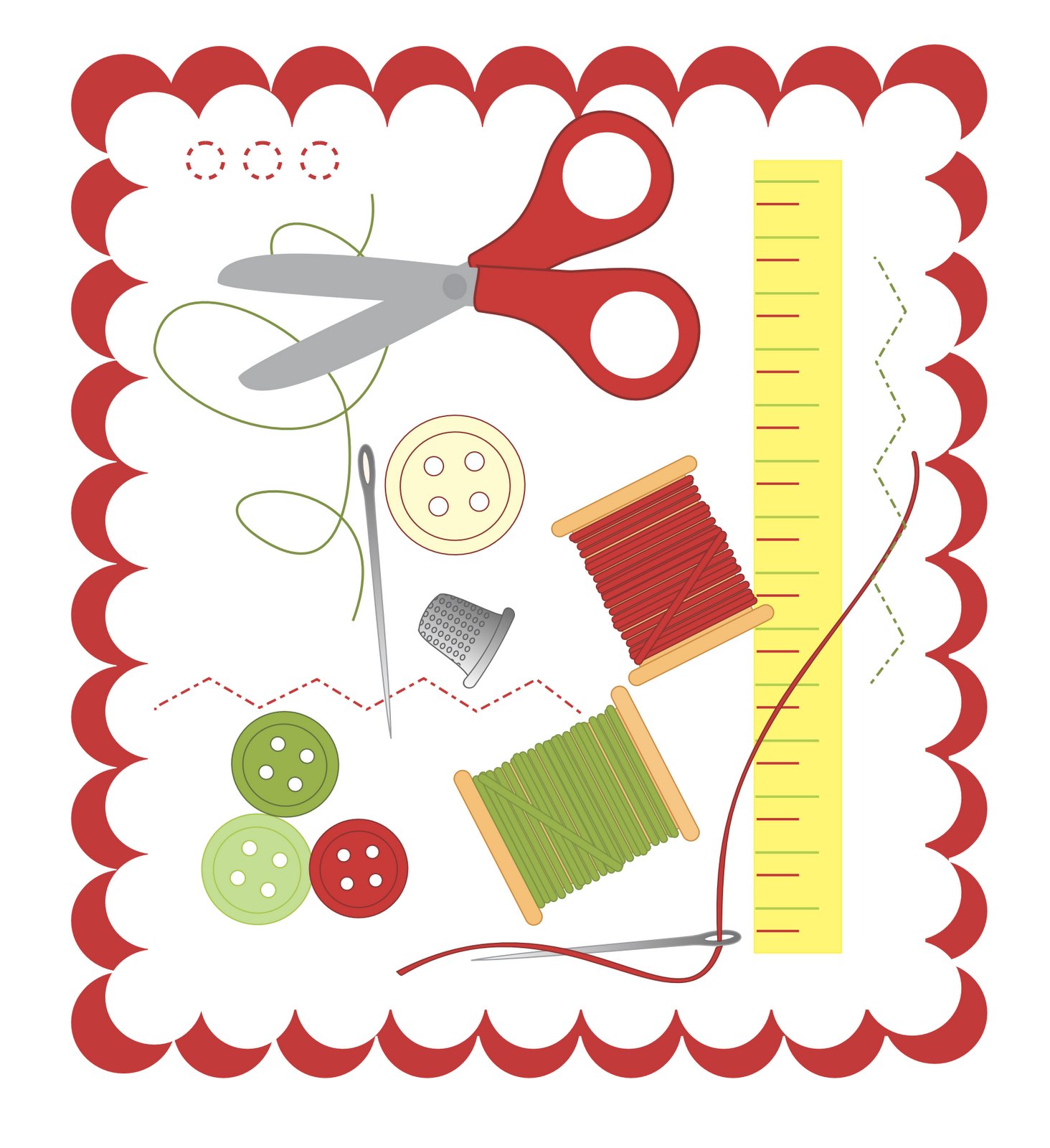 Sewing Clip Art Free - Sewing Notions, Transparent background PNG HD thumbnail
