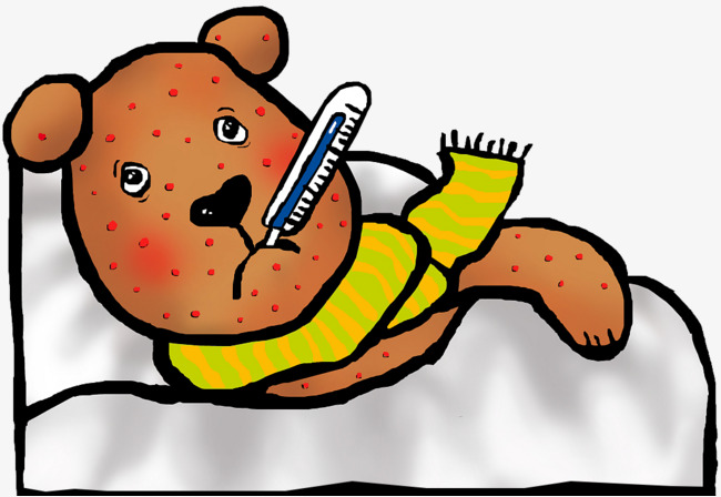 Cartoon Bear Sick Sick Free Png - Sick, Transparent background PNG HD thumbnail