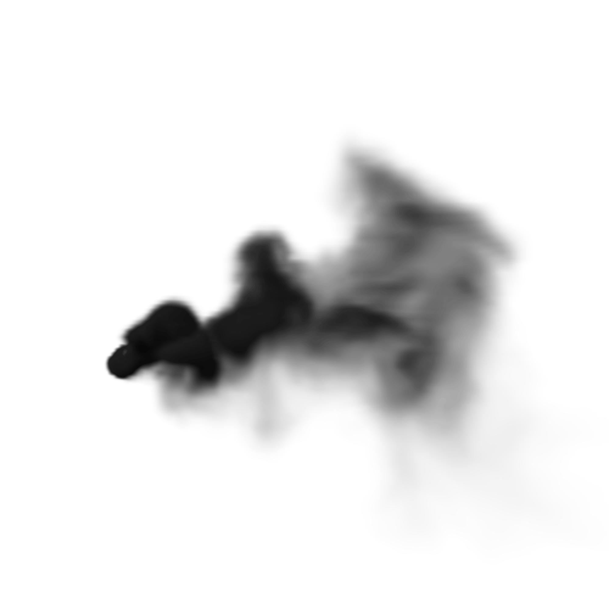 White smoke dynamic vector Da