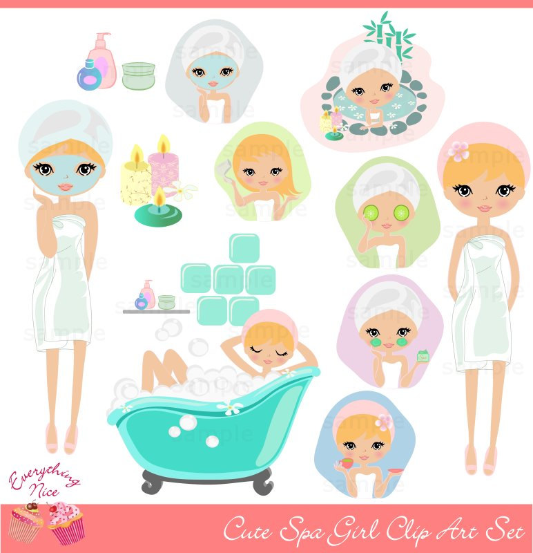 Spa Girl Clipart Png - Spa, Transparent background PNG HD thumbnail