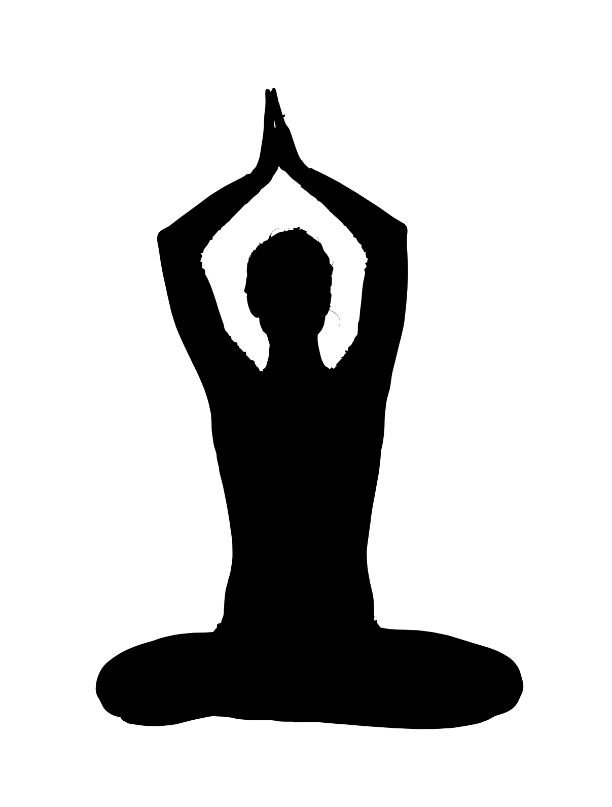 File:silhouette Yoga.png - Yoga, Transparent background PNG HD thumbnail