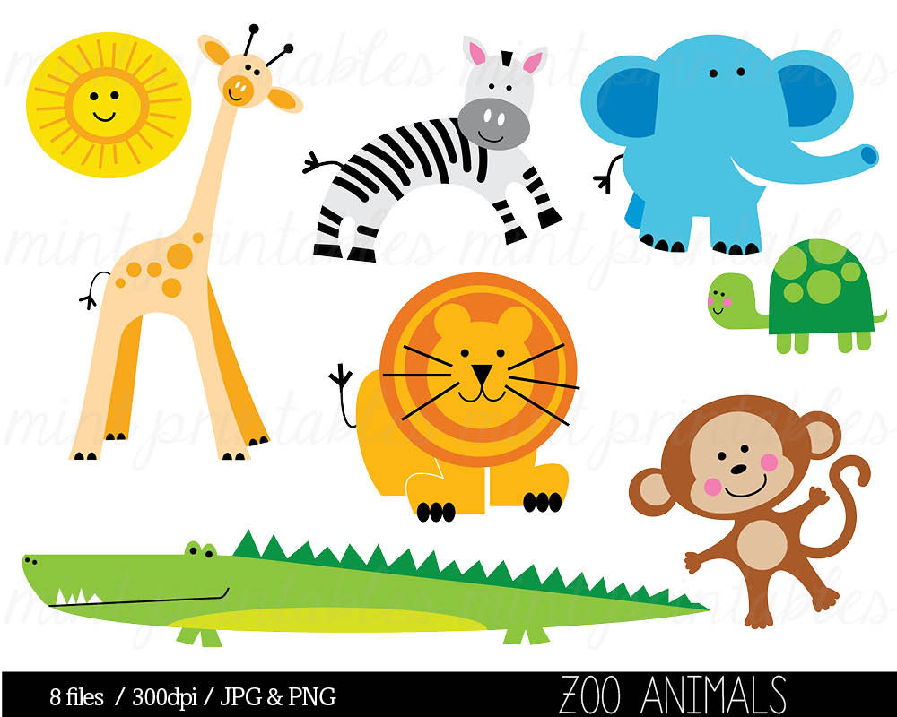  - Zoo Animals, Transparent background PNG HD thumbnail