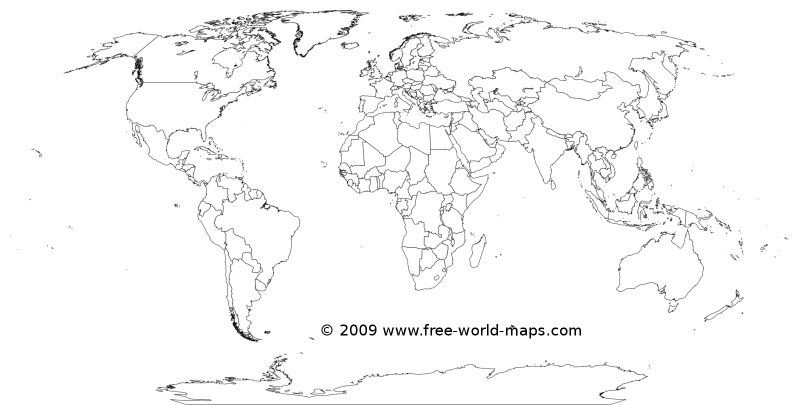 Printable White Transparent Political Blank World Map C3 - Political, Transparent background PNG HD thumbnail