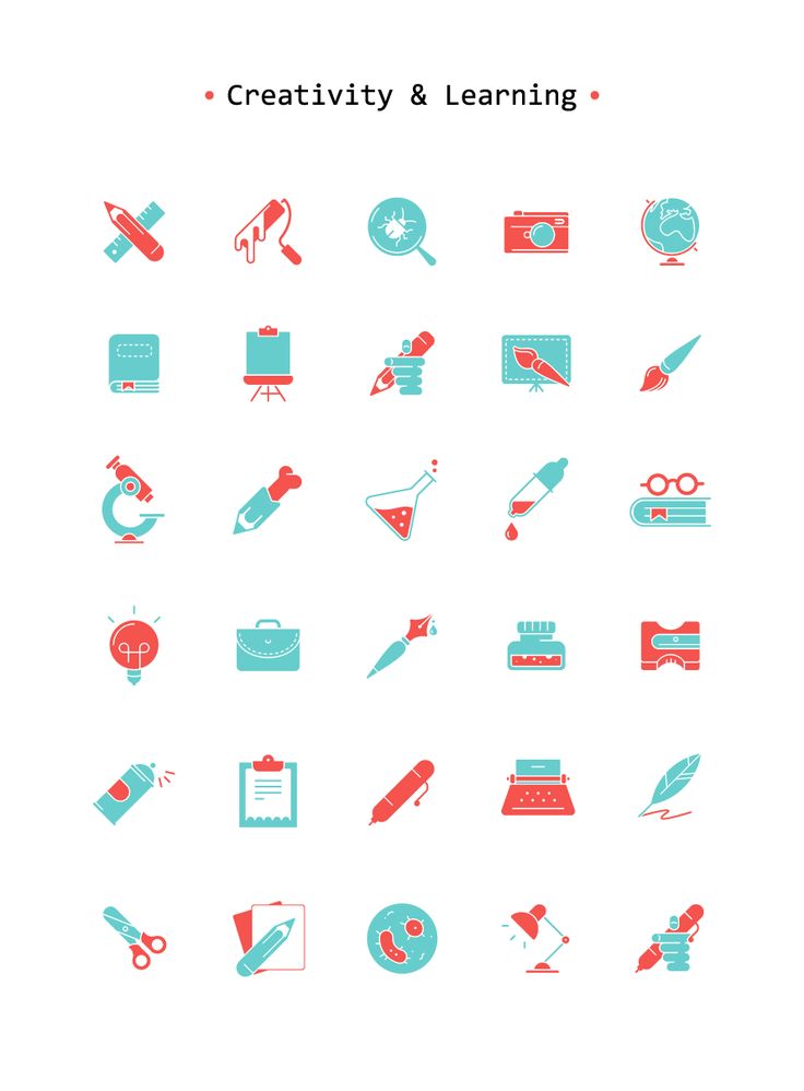 Freebie: Creativity U0026 Learning Icon Set (Psd, Ai, Svg, Png - Svg, Transparent background PNG HD thumbnail