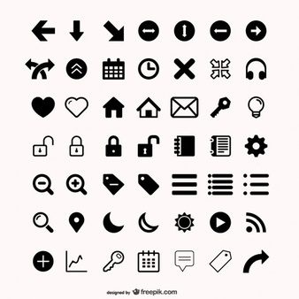 Assorted Icons Set - Vector, Transparent background PNG HD thumbnail