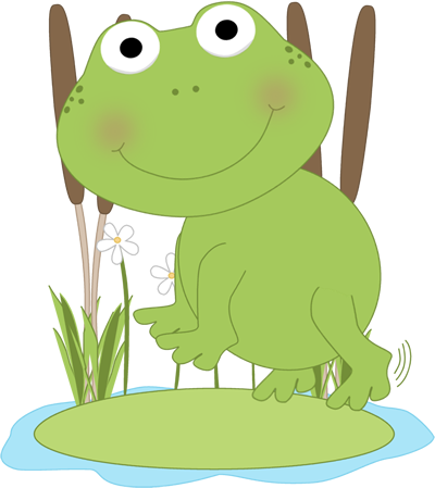 Frog On A Lily Pad Clipart - Frog On Lily Pad, Transparent background PNG HD thumbnail