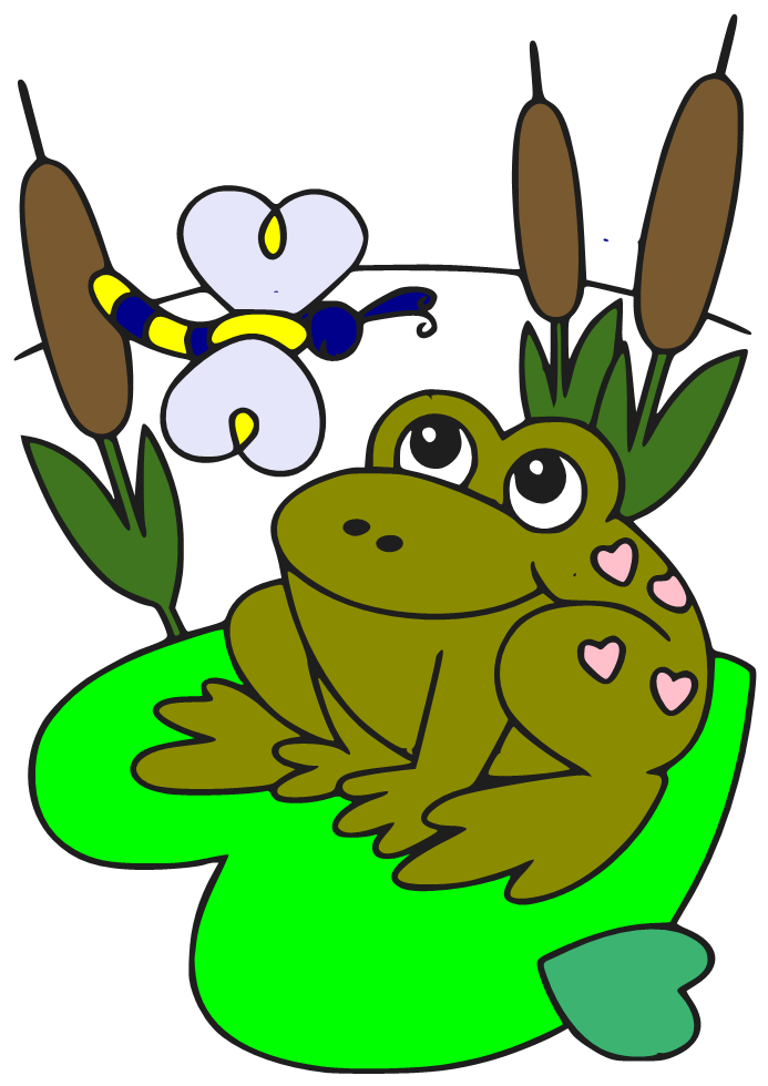 Tadpole clipart frog lily pad
