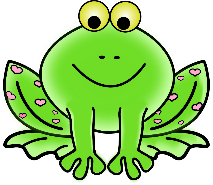 Cute Frog on Lily Pad Clipart