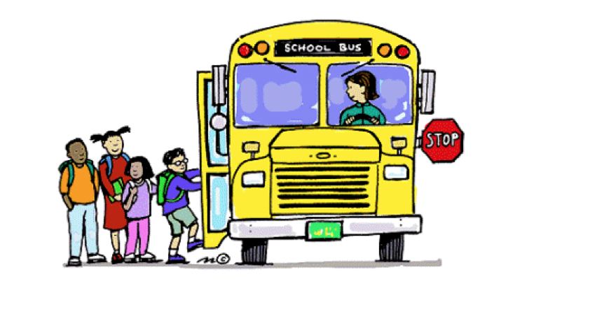 Smiling Cartoon School Bus PN
