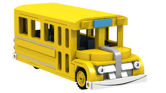 Cuusoo Of The Week : Magic School Bus - Frog On School Bus, Transparent background PNG HD thumbnail