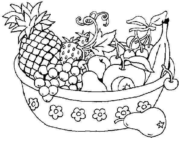 Fruit And Veg PNG Black And White - Fruit And Vegetables C