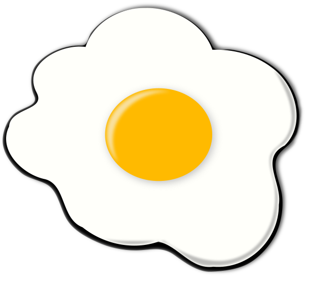 Fried Egg Clipart - Fry Egg, Transparent background PNG HD thumbnail