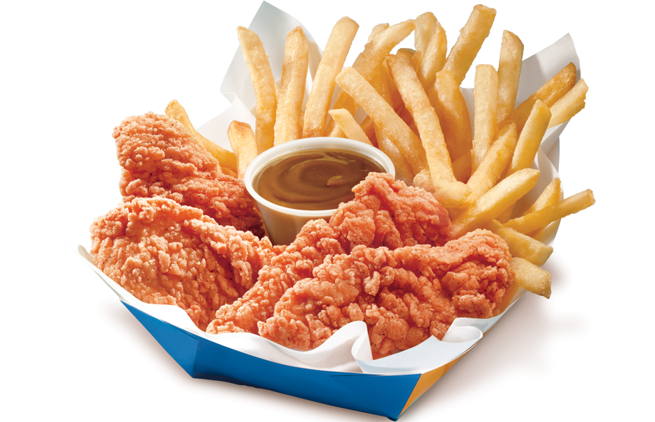 Chicken Strip Basket - Fry Food, Transparent background PNG HD thumbnail