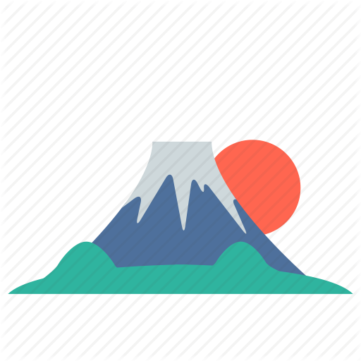 Fuji, Japan, Landmarks, Mount Fuji, Mountain, Travel, Volcano Icon - Fuji Mountain, Transparent background PNG HD thumbnail