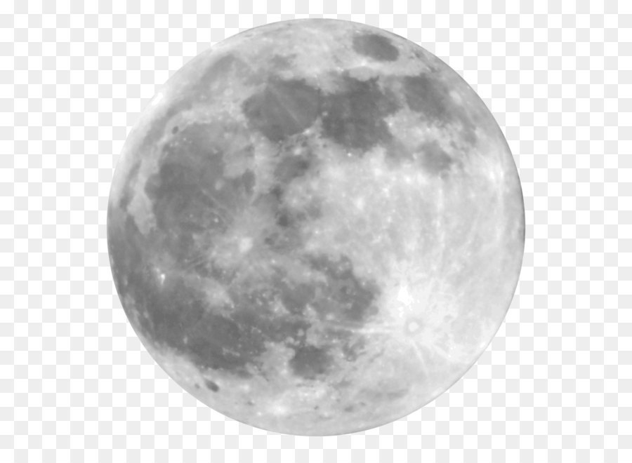 Full Moon PNG Black And White - Lunar Eclipse Full Moo