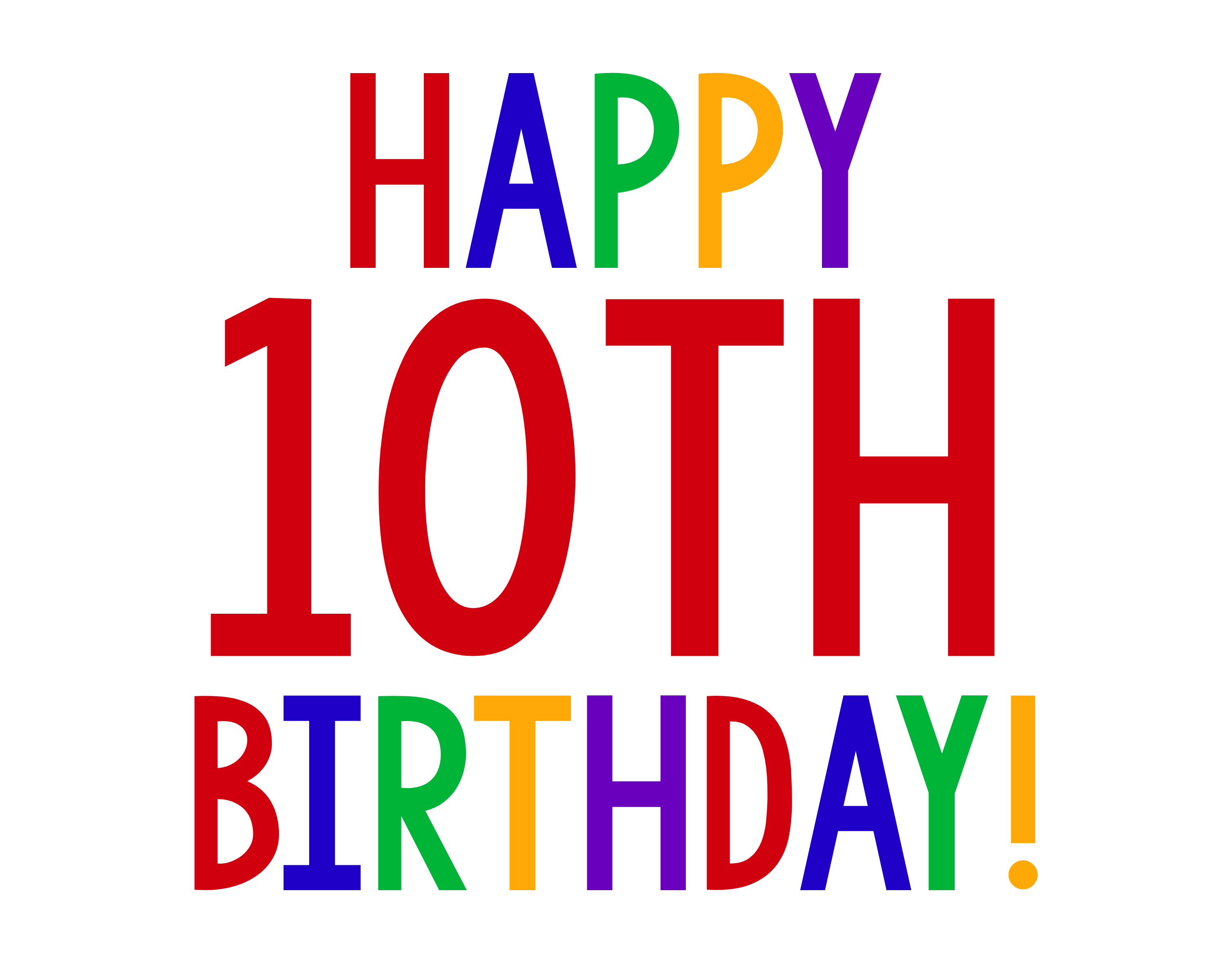 Happy 10Th Birthday Sign For Birthday Gift Idea - Fun Birthday, Transparent background PNG HD thumbnail
