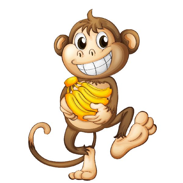 Funny Monkey Png Hd - Cartoon Monkey Image_4.png (600×600), Transparent background PNG HD thumbnail