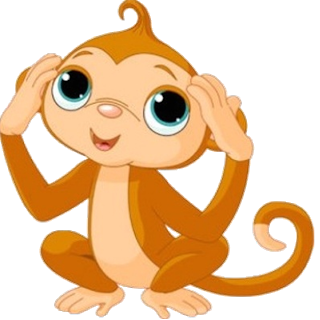 Funny Monkey Png Hd - Cute Baby Monkey Clip Art Images, Transparent background PNG HD thumbnail