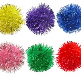 Glitter Ball Cat Toy - Fuzzy Ball, Transparent background PNG HD thumbnail