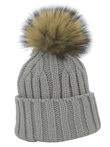 . Hdpng.com Removable Fuzzy Ball Embellished Flanging Knit Beanie Hdpng.com  - Fuzzy Ball, Transparent background PNG HD thumbnail