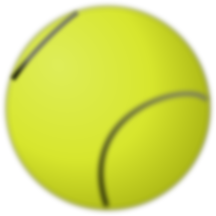 Tennis Ball Sports Blurred Fuzzy Yellow - Fuzzy Ball, Transparent background PNG HD thumbnail