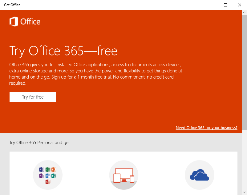 Windows 10 Includes A New App Called Get Office Which Lets You Download Office 365 From Its Website. Now, The App Seems To Offer A Free Trial For Office 365 Hdpng.com  - Fyi, Transparent background PNG HD thumbnail