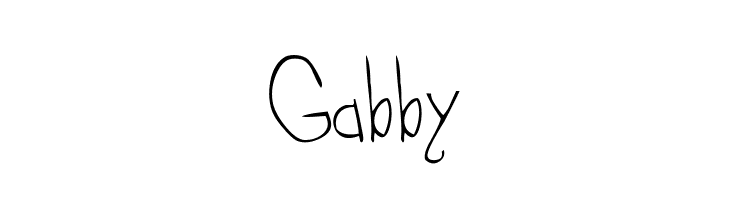 Gabby Font - Gabby, Transparent background PNG HD thumbnail