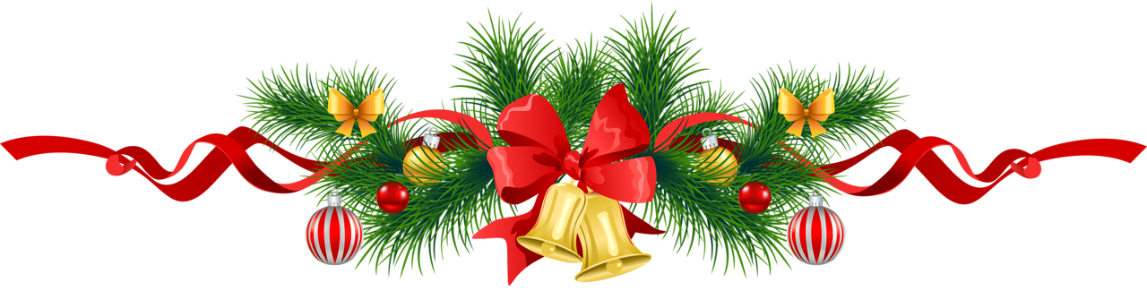 Transparent Christmas Pine Garland With Gold Bells Clipart.png - Garland, Transparent background PNG HD thumbnail